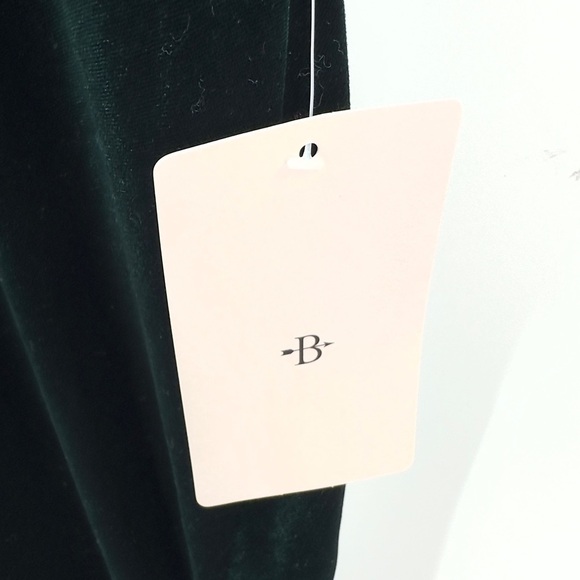 Jenny Yoo Ellis Flutter Sleeve Open Back Velvet Gown Size 8 Emerald Green Dress - Picture 9 of 16